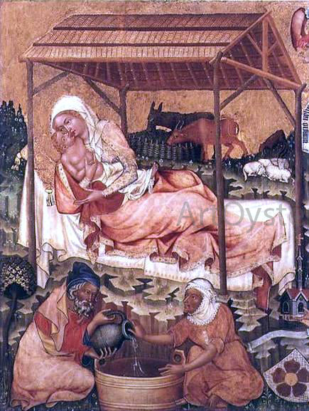 Master of Hohenfurth Nativity - Canvas Print