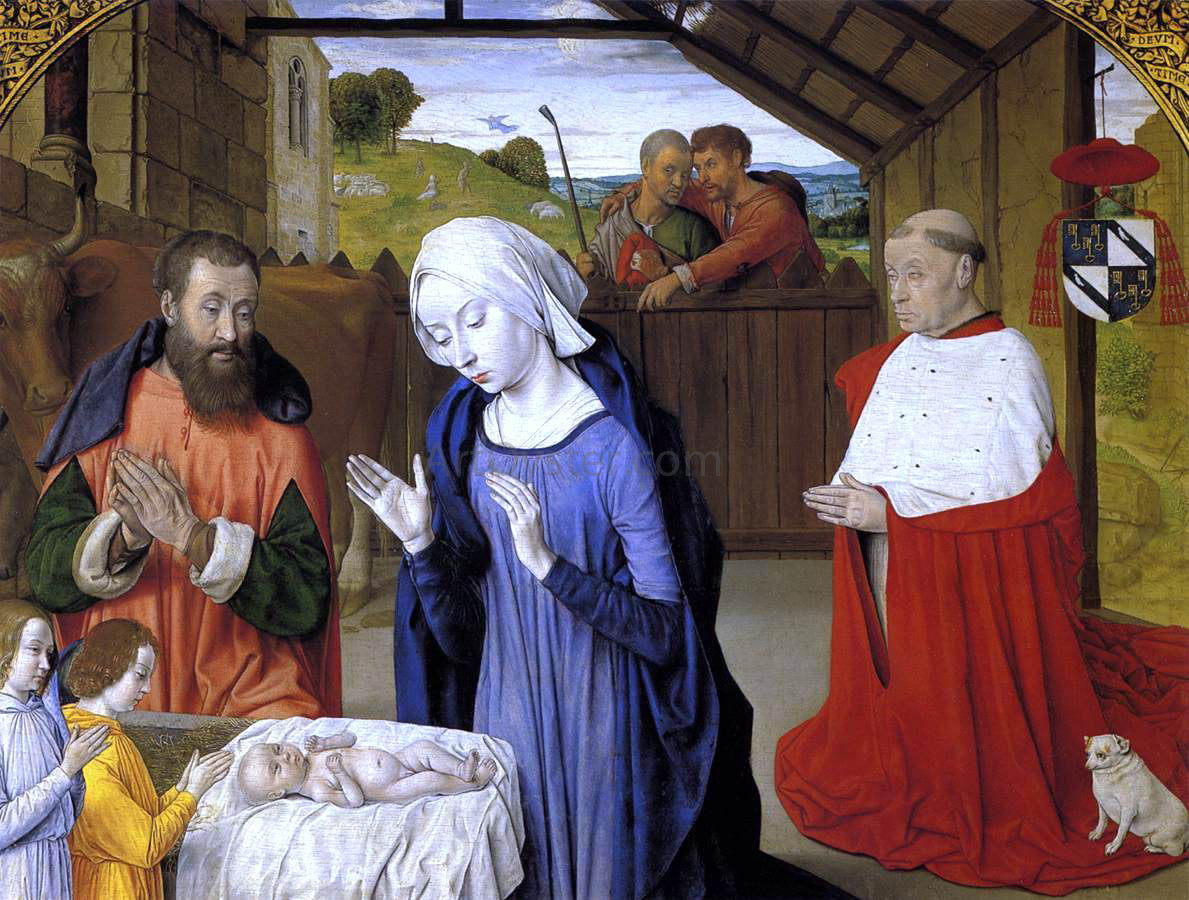 Master of Moulins Nativity - Canvas Print
