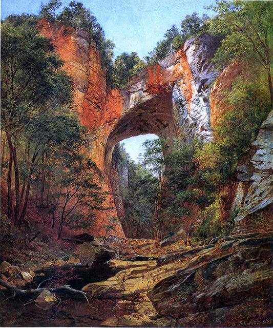 David Johnson Natural Bridge - Canvas Print