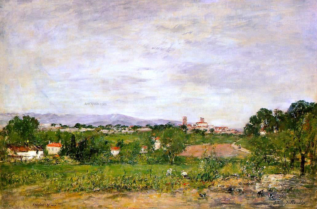 Eugene-Louis Boudin Near Antibes - Canvas Print