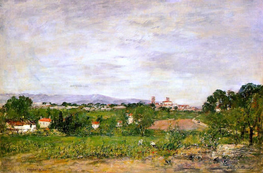 Eugene-Louis Boudin Near Antibes - Canvas Print