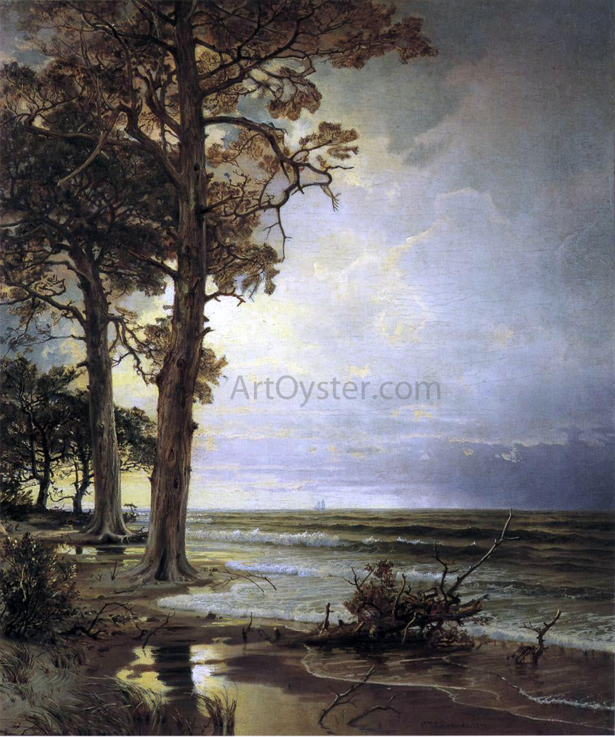 William Trost Richards Near Atlantic City, New Jersey - Canvas Print