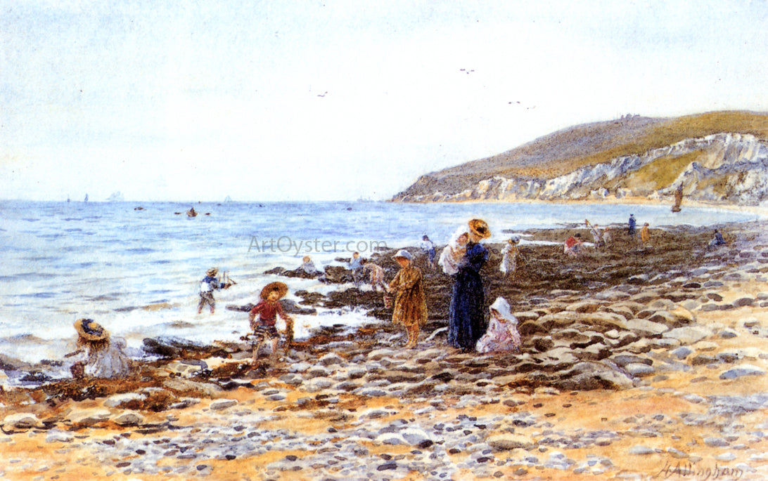 Helen Allingham Near Beachy Head - Canvas Print