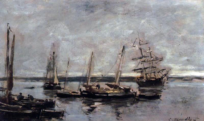 Eugene-Louis Boudin Near Camaret - Canvas Print