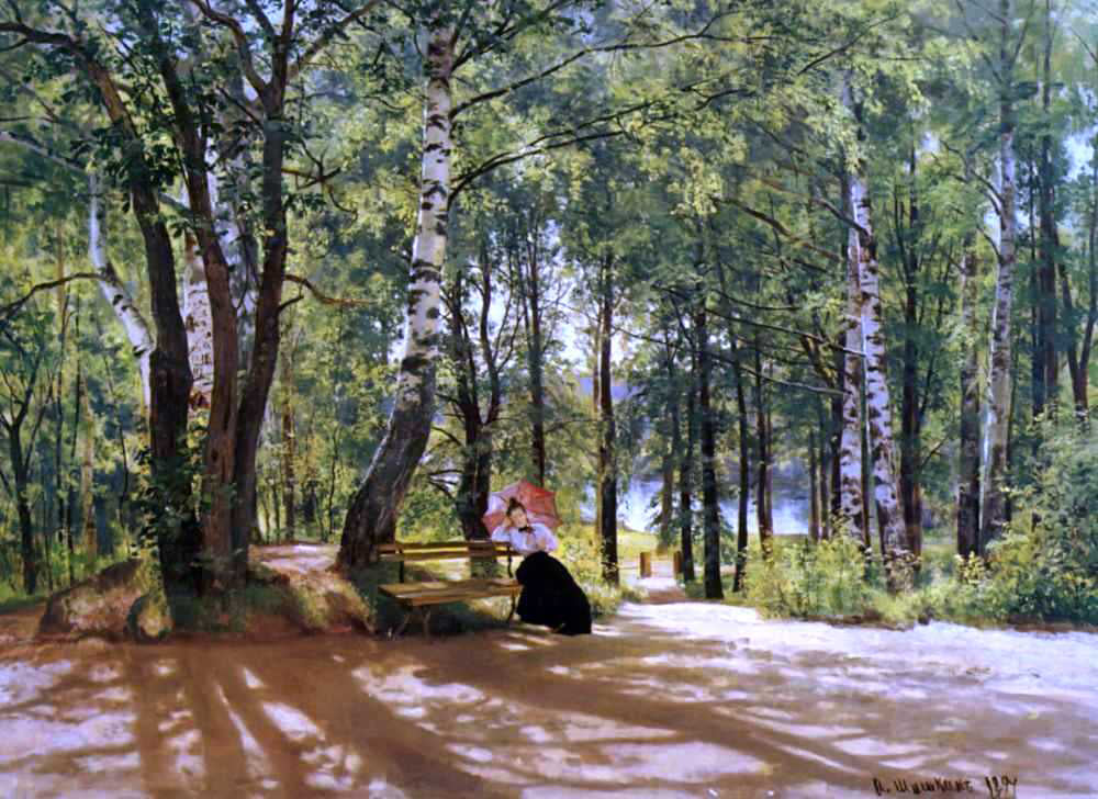 Ivan Ivanovich Shishkin Near dacha - Canvas Print