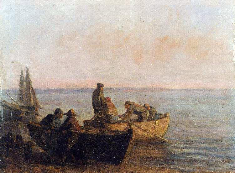 Eugene-Louis Boudin Near Honfleur - Canvas Print