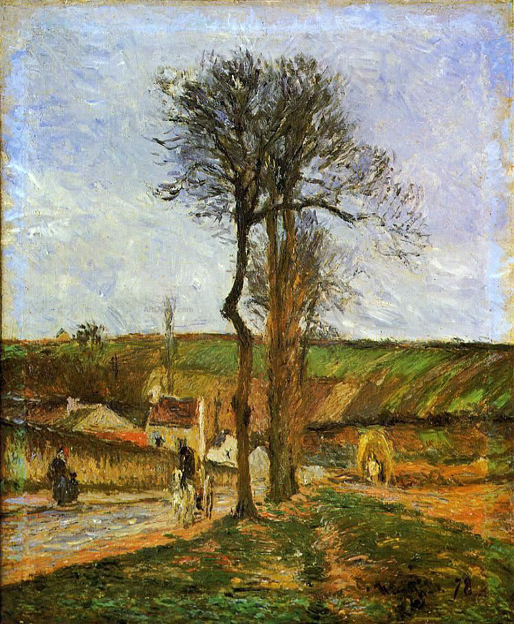 Camille Pissarro Near Pointoise - Canvas Print
