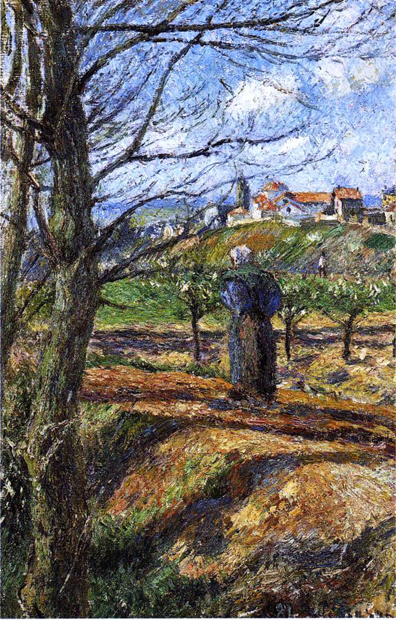 Camille Pissarro Near Pontoise - Canvas Print
