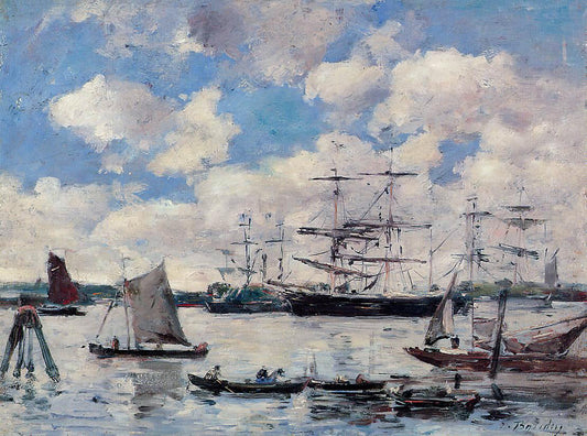 Eugene-Louis Boudin Near Rotterdam - Canvas Print
