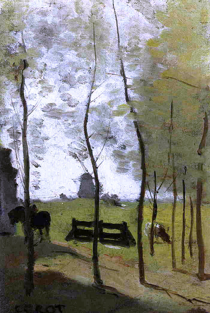 Jean-Baptiste-Camille Corot Near Rotterdam - Canvas Print