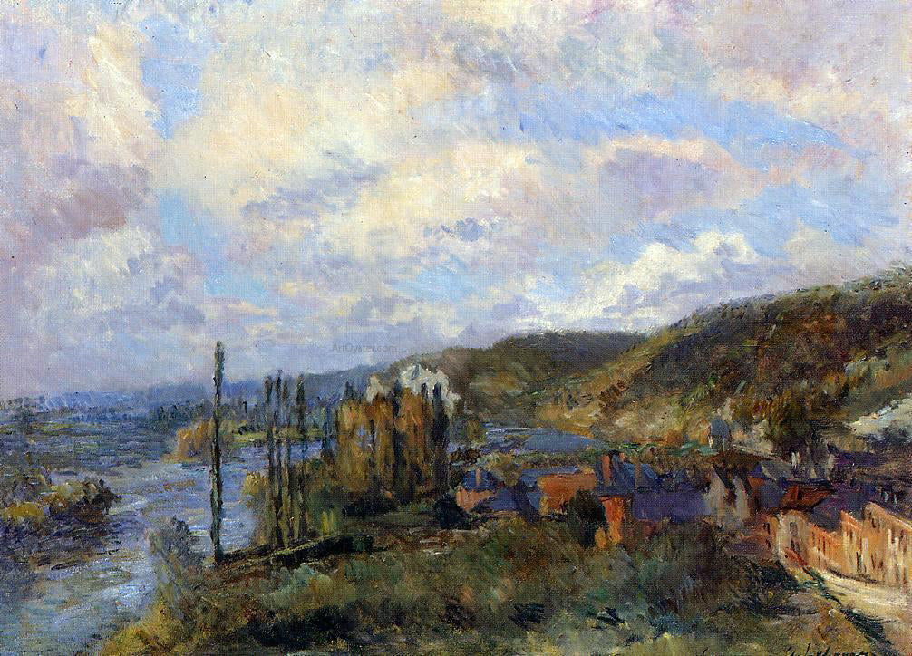 Albert Lebourg Near Rouen: the Cliffs of Saint-Adrien - Canvas Print