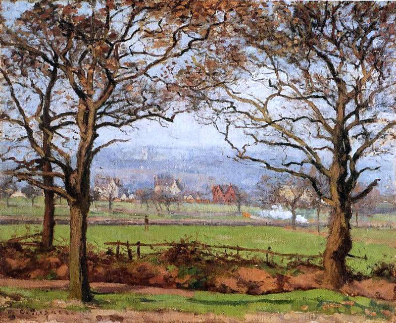 Camille Pissarro Near Sydenham Hill, Looking towards Lower Norwood - Canvas Print