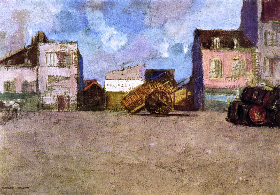 Odilon Redon Near the Harbor, Brittany - Canvas Print