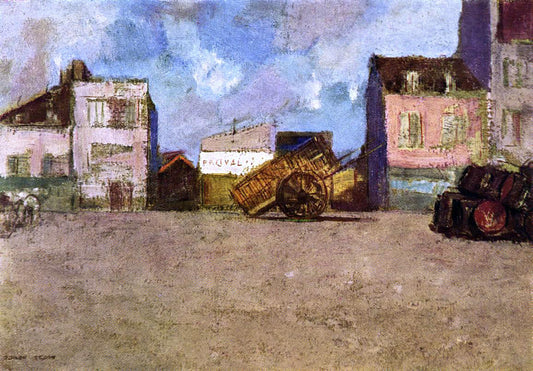 Odilon Redon Near the Harbor, Brittany - Canvas Print