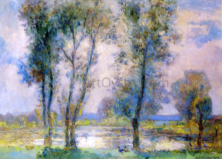 Albert Lebourg Near the Lake - Canvas Print