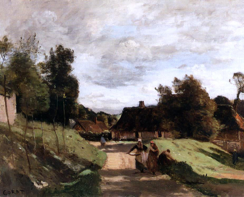 Jean-Baptiste-Camille Corot Near the Mill, Chierry, Aisne - Canvas Print