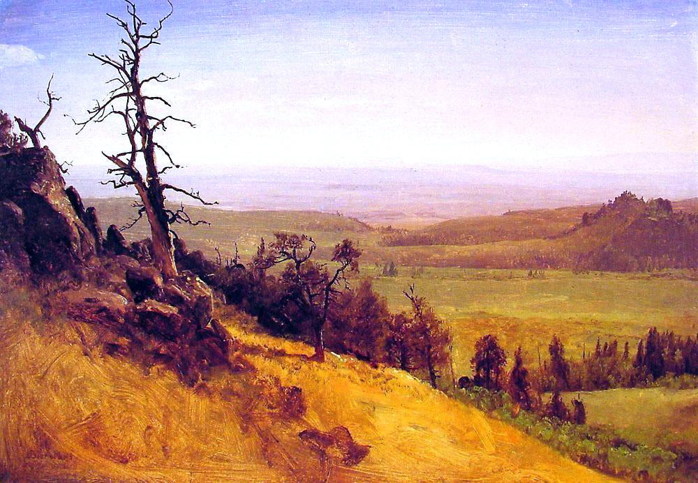 Albert Bierstadt Nebraska Wasatch Mountains - Canvas Print