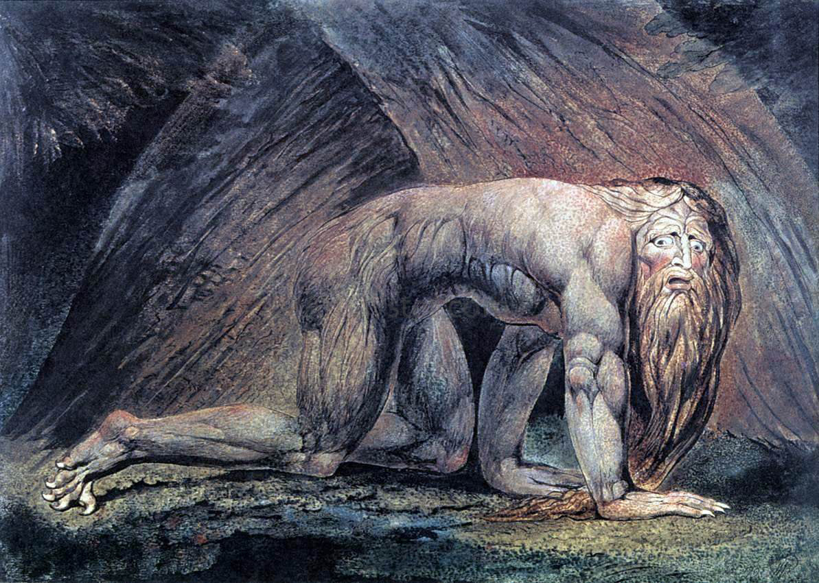 William Blake Nebuchadnezzar - Canvas Print