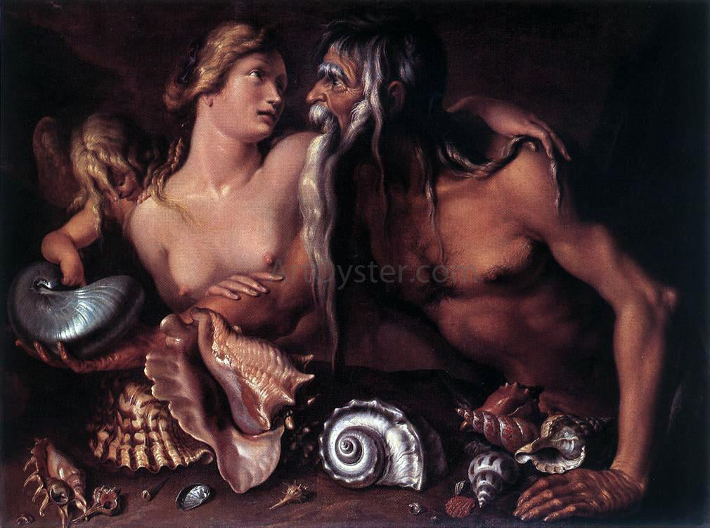 Jacob De II Gheyn Neptune and Amphitrite - Canvas Print