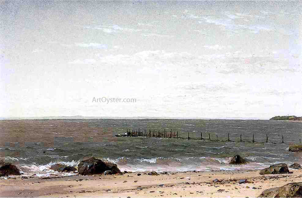 John W Casilear New England Beach Scene - Canvas Print