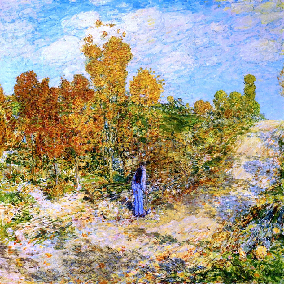 Frederick Childe Hassam New England Road - Canvas Print