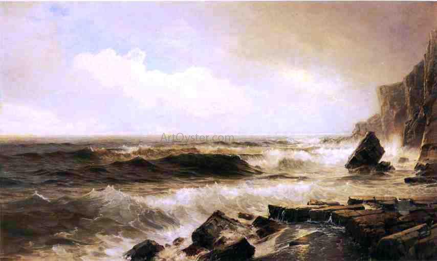 William Trost Richards New England Seascape - Canvas Print