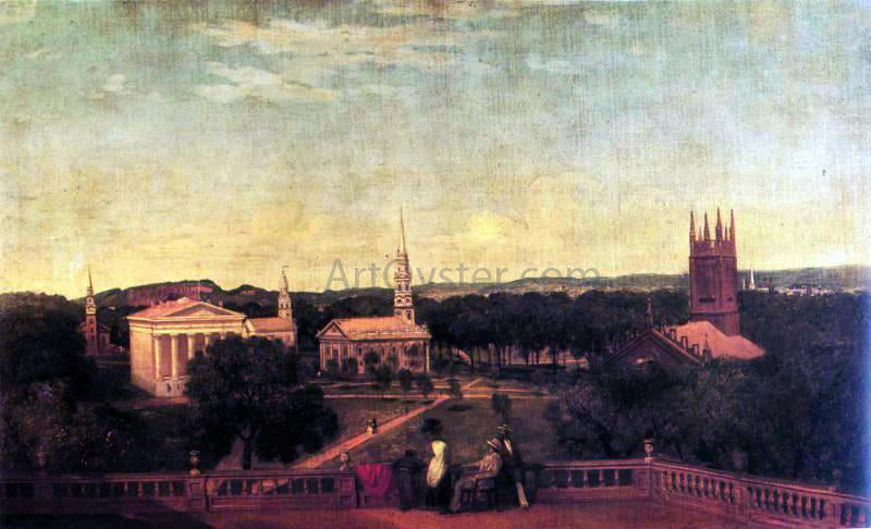 Thomas P Rossiter New Haven Green - Canvas Print