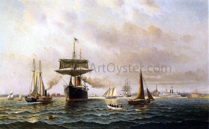 Fred Pansing New York Harbor - Canvas Print