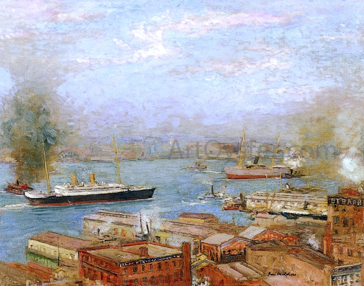 Gari Melchers New York Harbor - Canvas Print