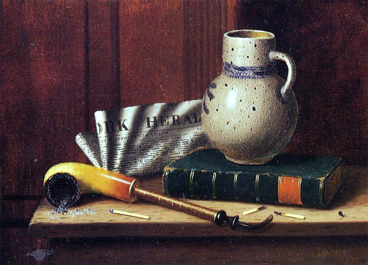 William Michael Harnett New York Herald, July 11, 1880 - Canvas Print