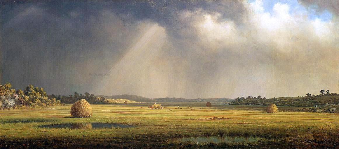 Martin Johnson Heade Newburyport Meadows - Canvas Print