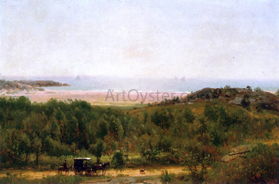 Thomas Worthington Whittredge Newport Beach, Rhode Island - Canvas Print