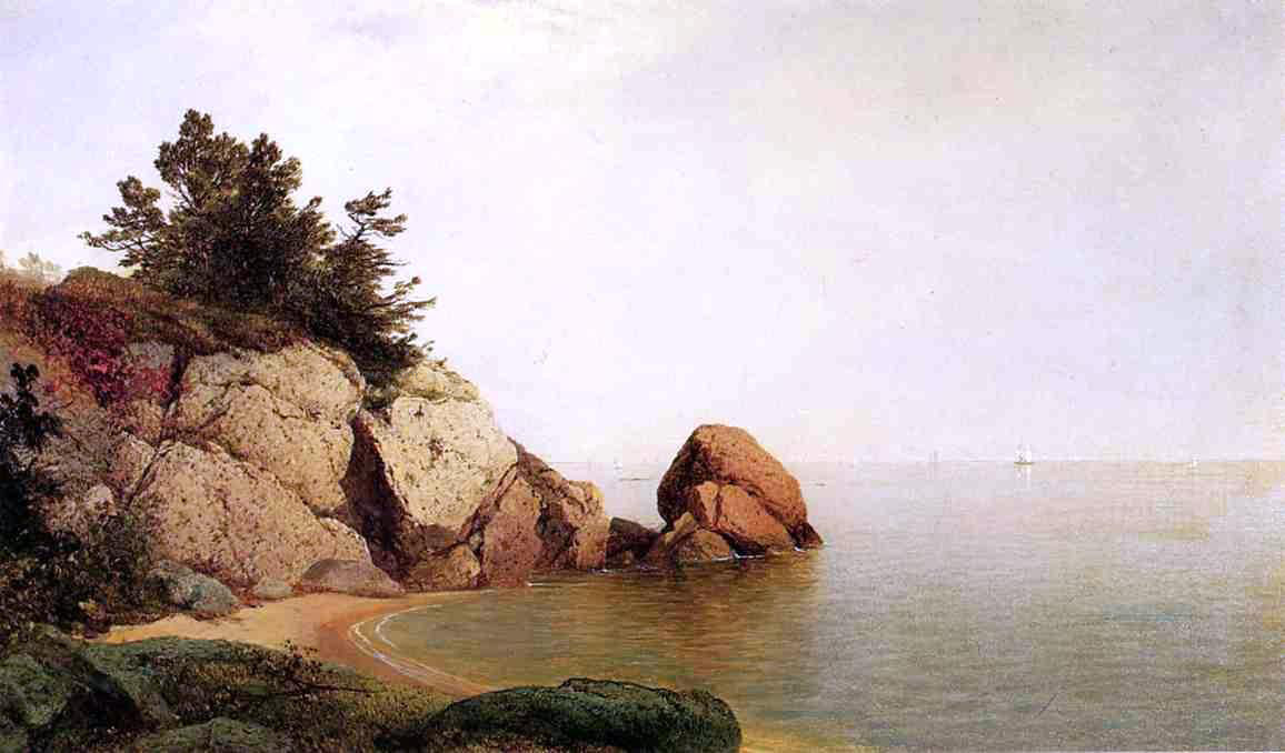 John Frederick Kensett Newport Coast - Canvas Print