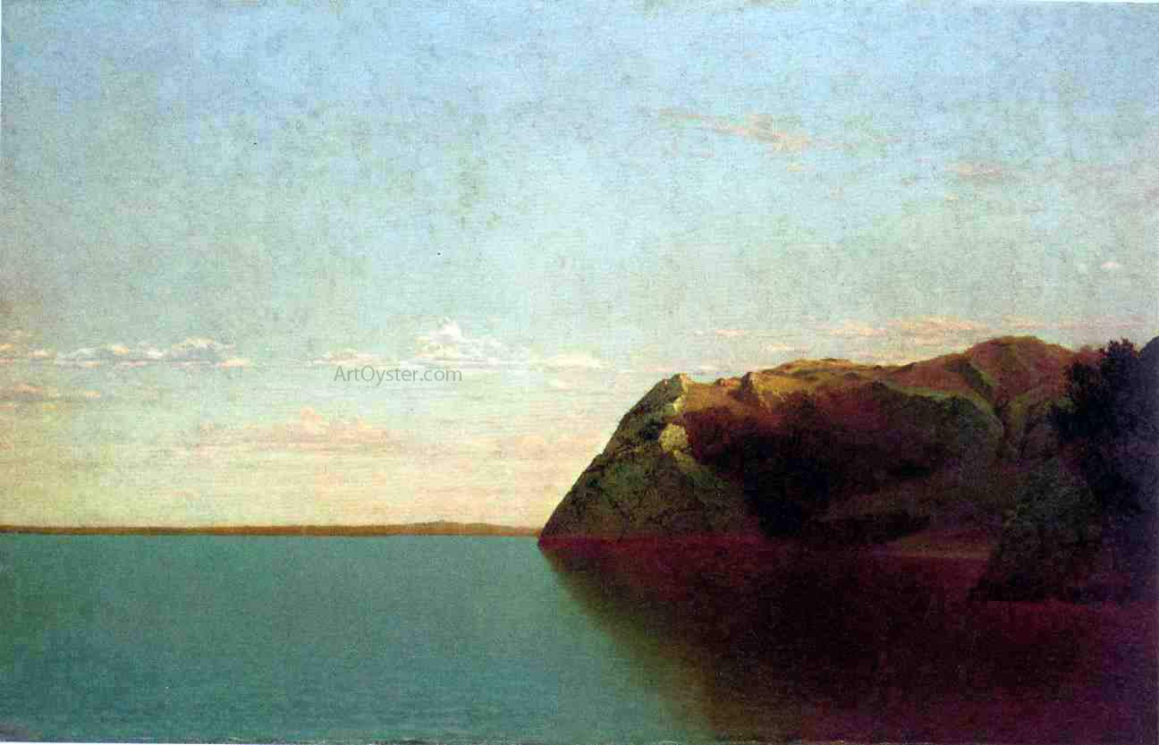 John Frederick Kensett Newport Rocks - Canvas Print