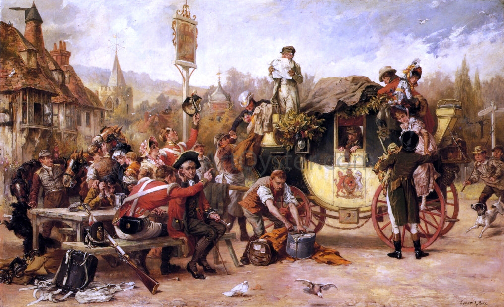 Laslett John Pott News of a Victory - Canvas Print