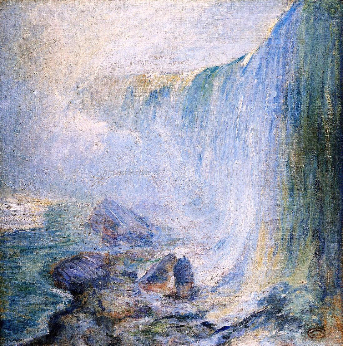 John Twachtman Niagara Falls - Canvas Print