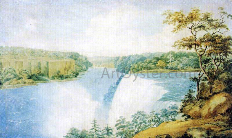 Charles Fraser Niagara Falls from Goat Island Looking toward Prospect Point - Canvas Print