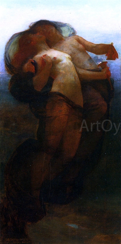 Jr. George Randolph Barse Night and the Declining Day - Canvas Print