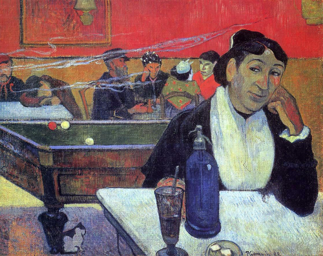 Paul Gauguin Night Cafe at Arles - Canvas Print