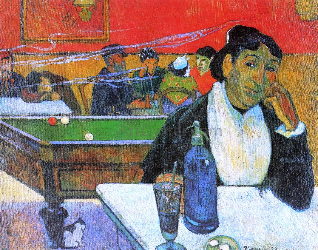 Paul Gauguin A Night Cafe in Arles (Madame Ginoux) - Canvas Print