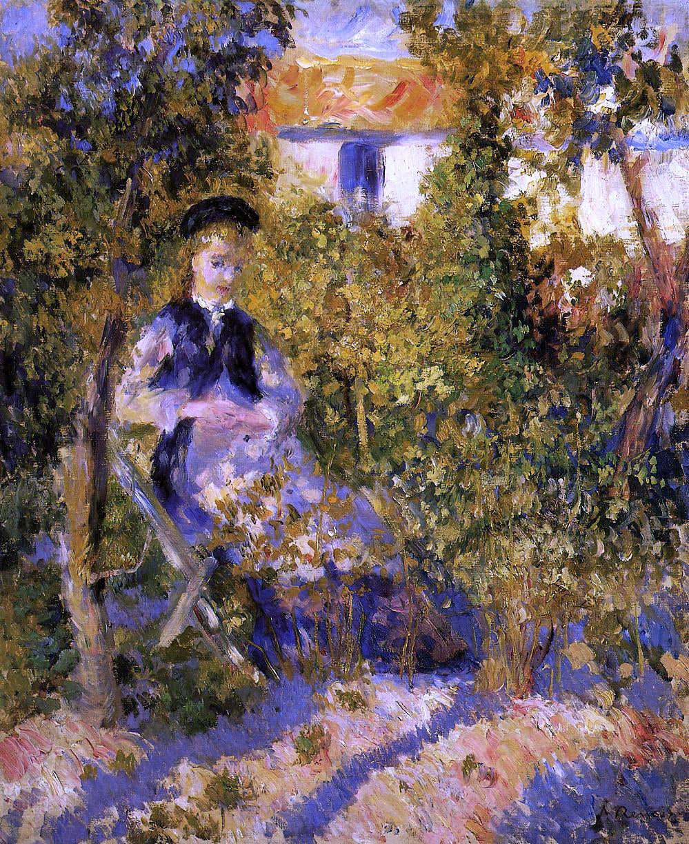Pierre Auguste Renoir Nini in the Garden - Canvas Print