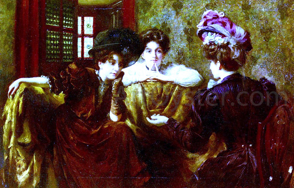 Thomas Benjamin Kennington No! Gossip - Canvas Print