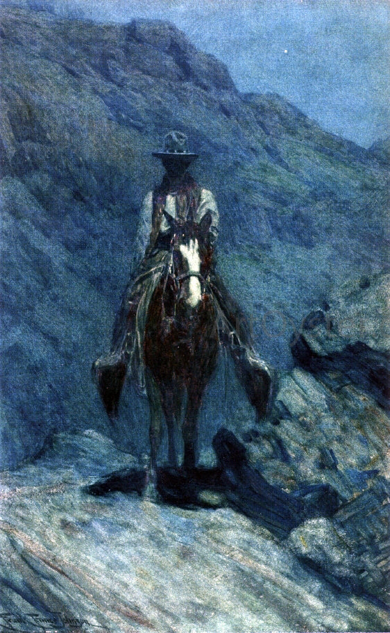 Frank Tenney Johnson Nocturn - Canvas Print