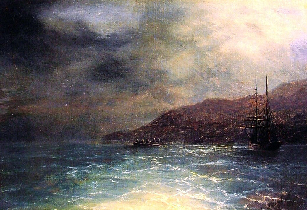 Ivan Constantinovich Aivazovsky Nocturnal voyage - Canvas Print