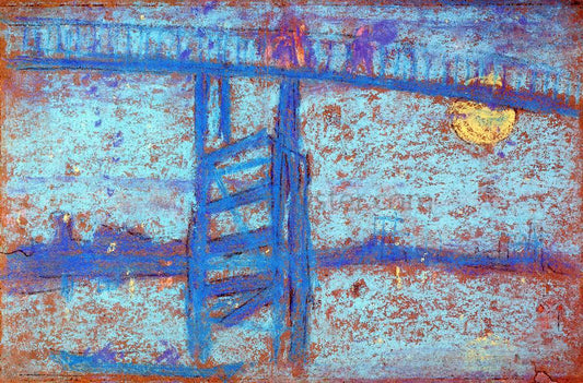 James McNeill Whistler Nocturne: Battersea Bridge - Canvas Print