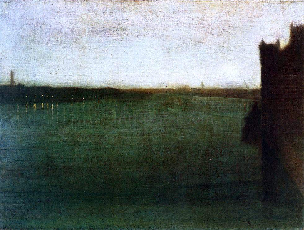 James McNeill Whistler Nocturne: Grey and Gold - Westminster Bridge - Canvas Print