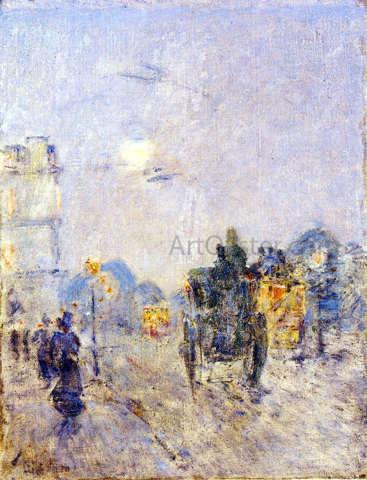 Frederick Childe Hassam Nocturne, Hyde Park Corner - Canvas Print