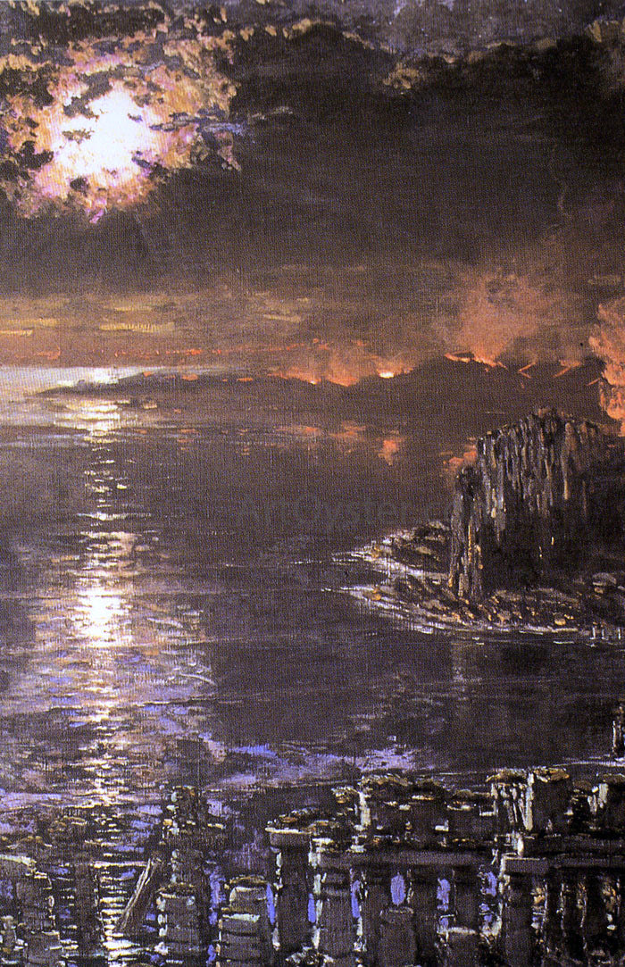 Antonio Munoz Degrain Nocturno - Canvas Print