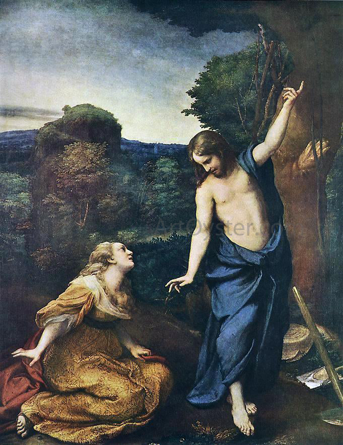 Correggio Noli me Tangere - Canvas Print