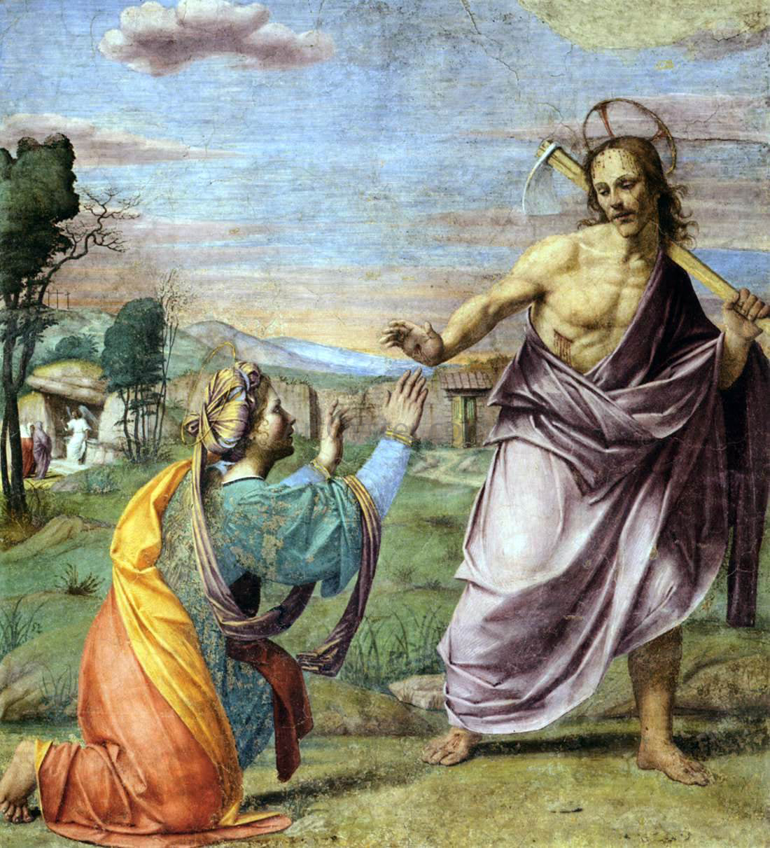 Franciabigio Noli me tangere - Canvas Print